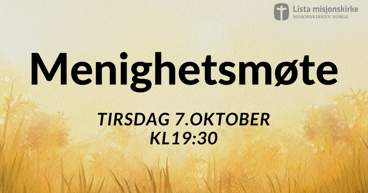 Menighetsmøte oktober 2025