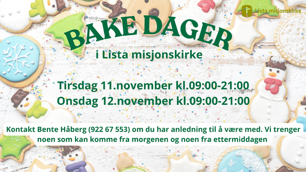 Bakedager til julemessen 2025