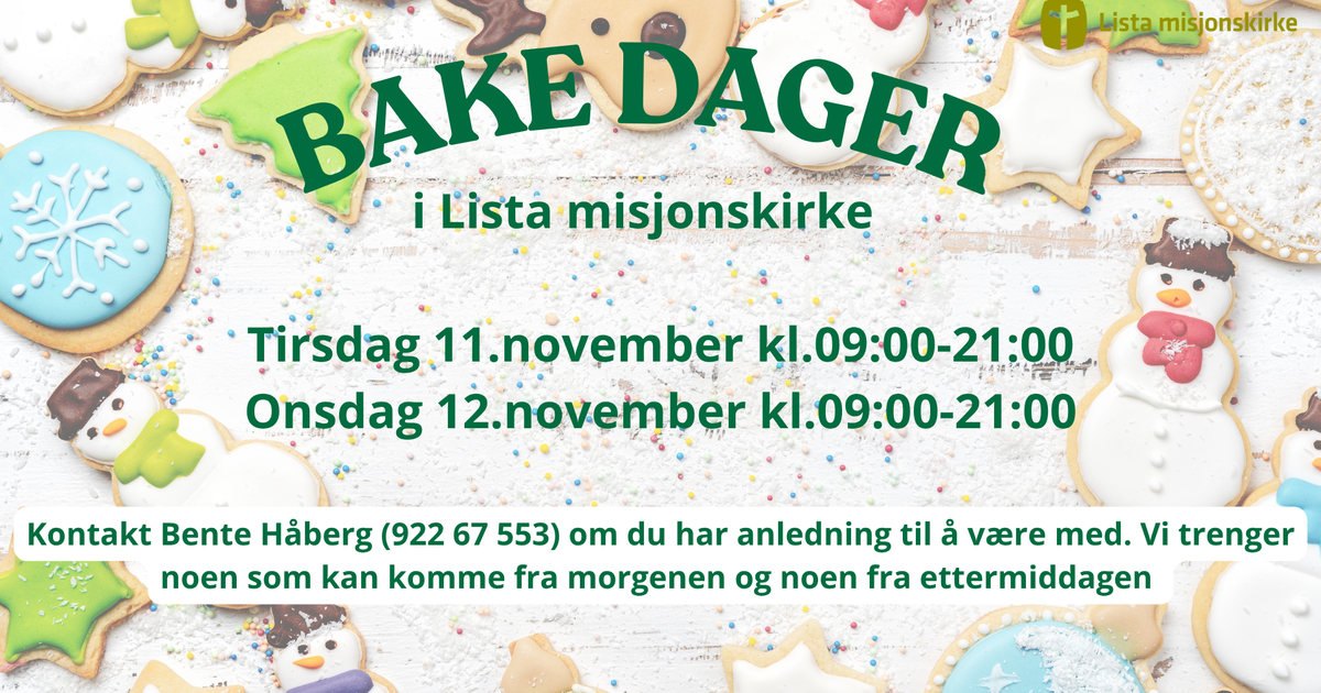 Bakedager til julemessen 2025