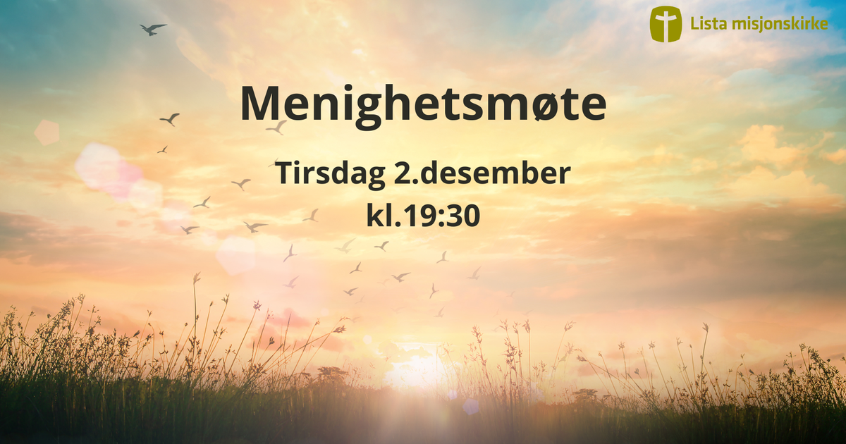 Menighetsmøte 2.desember