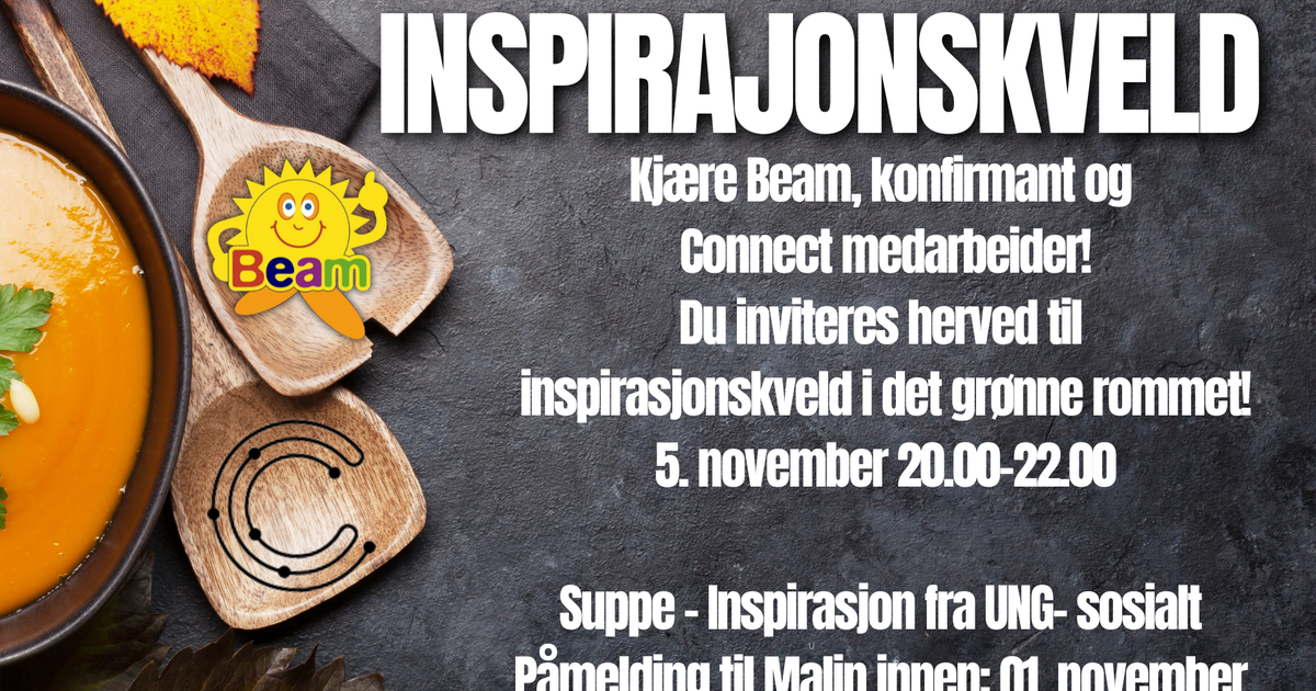Inspirasjonskveld for Beam-, Tweens-, Konf- og Connect-medarbeidere