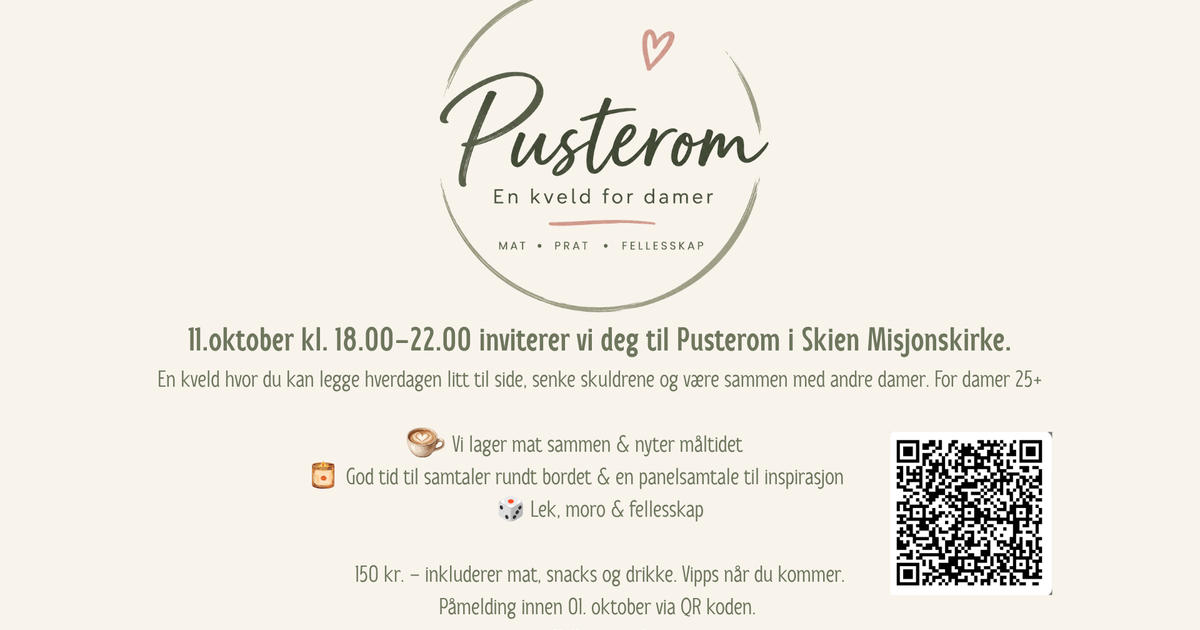 Pusterom  -  en kveld for damer