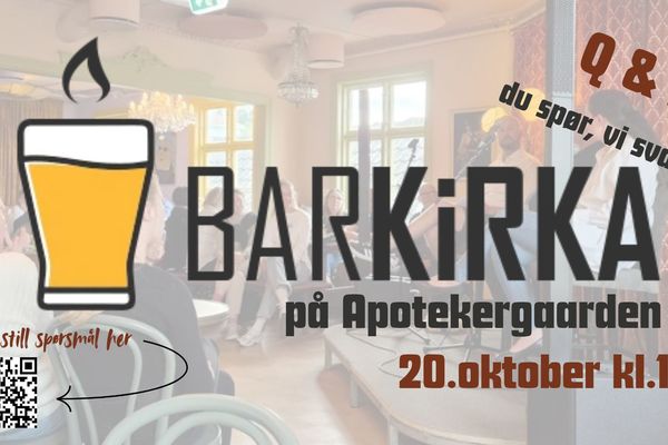 Barkirka på Apotekergaarden 20.oktober kl.19