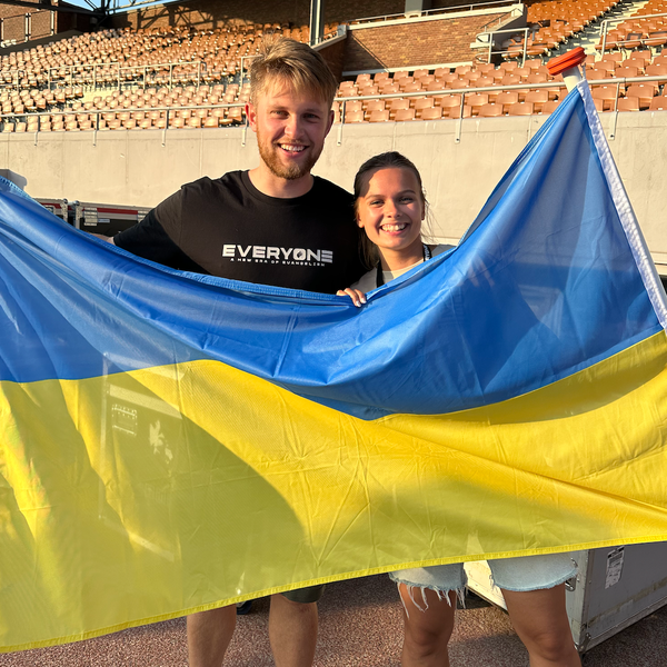 Veronika og Elias i Ukraina