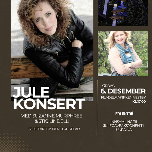Kom på julekonsert lørdag 6.12. kl. 17.00!