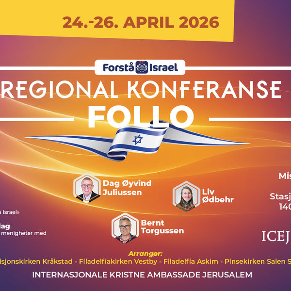 Velkommen til regional Israelskonferanse 24. - 26.4.2026!