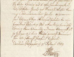 Sogneprest Hans Peter Waarum i Nedre Kvinesdal  innberetning om Hans Nielsen Hauge i 1804.