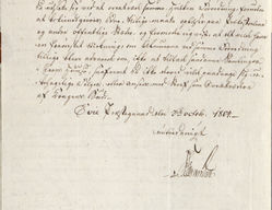 Sogneprest P. G. Manall på Evje innberetning om Hans Nielsen Hauge høsten 1804.