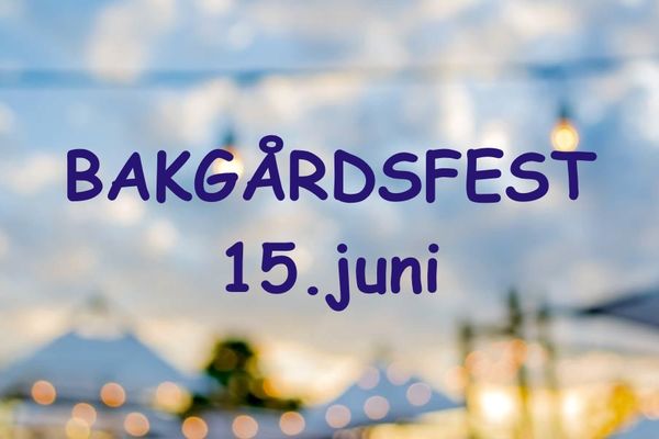 Storsøndag og bakgårdsfest
