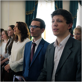 Фоторепортаж о праздновании Пасхи в Московской центральной церкви ЕХБ