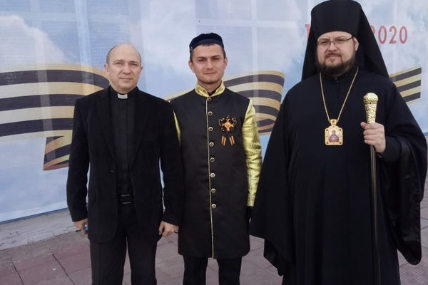 Представитель церкви РОСХВЕ посетил Парад Победы в Юрге