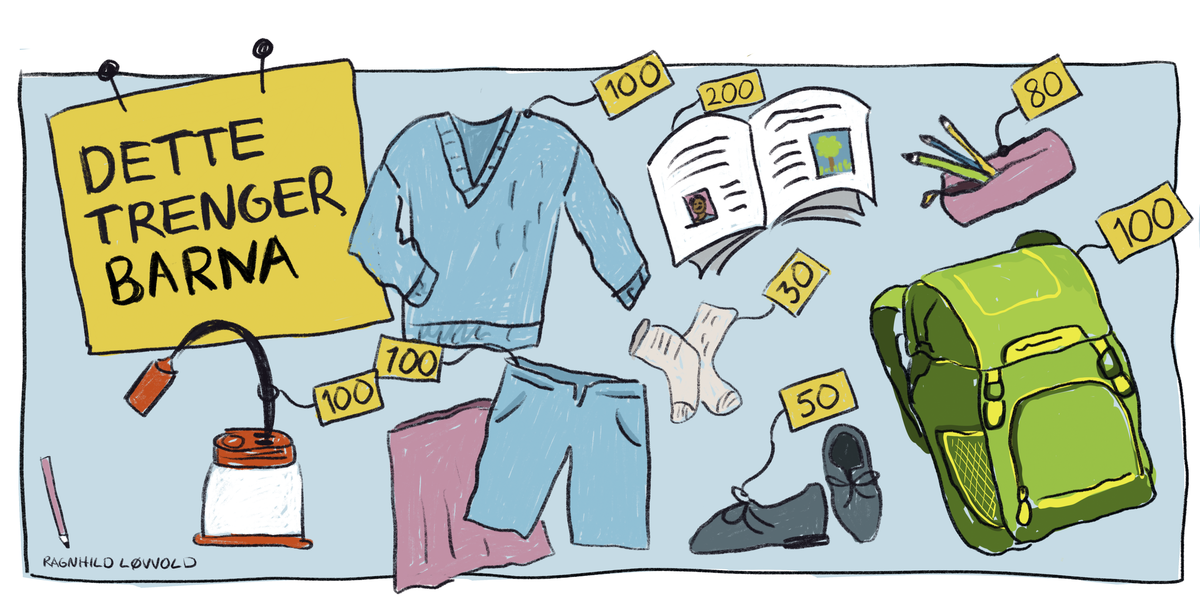 Bli med å gi Sara det hun trenger for å begynne i 1.klasse!