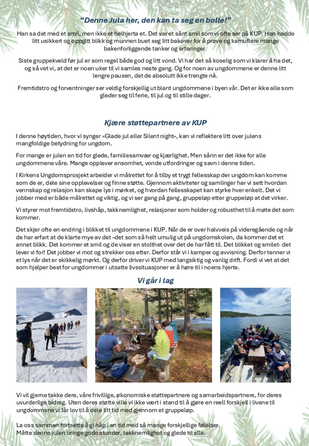 Julehilsen fra KUP