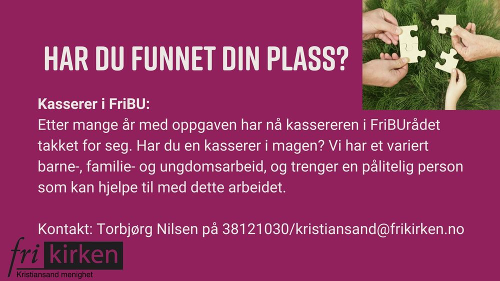 Har du funnet din plass?