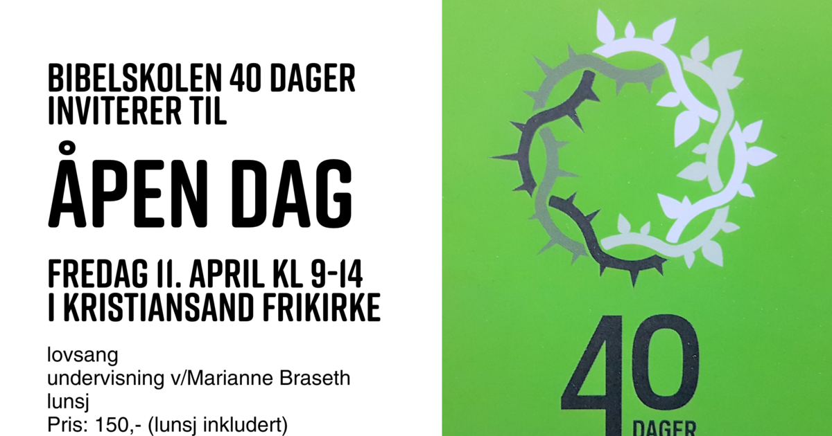 Åpen dag 40 dager, år 2
