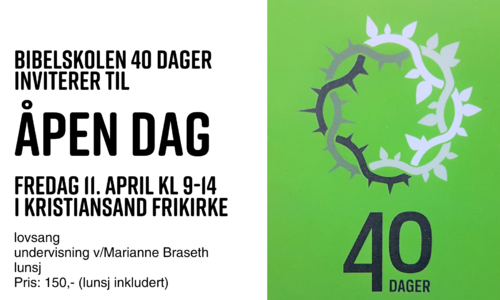 Åpen dag 40 dager, år 2