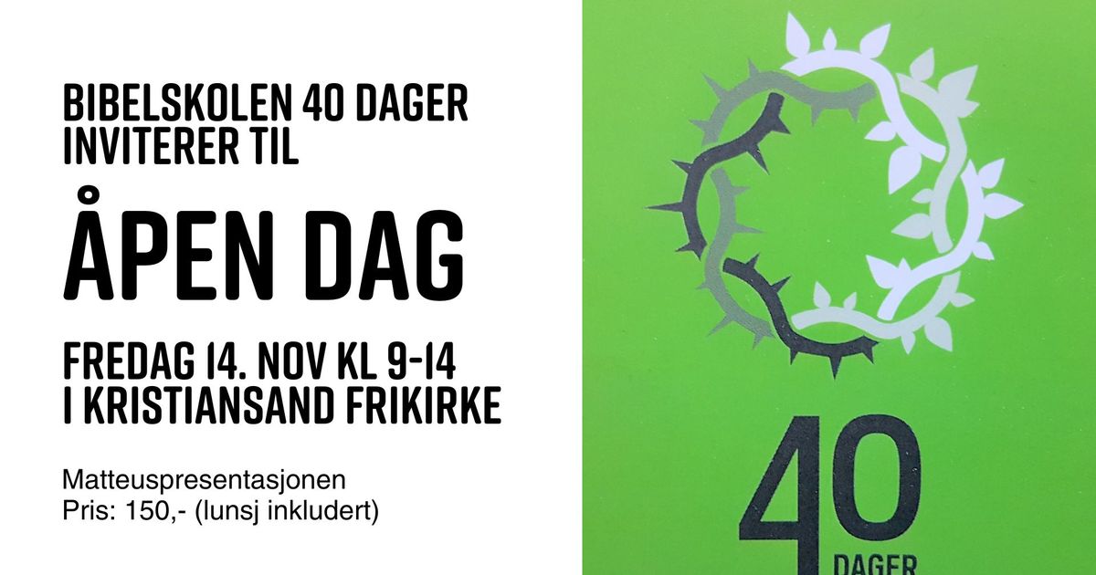 Åpen dag - Matteuspresentasjonen
