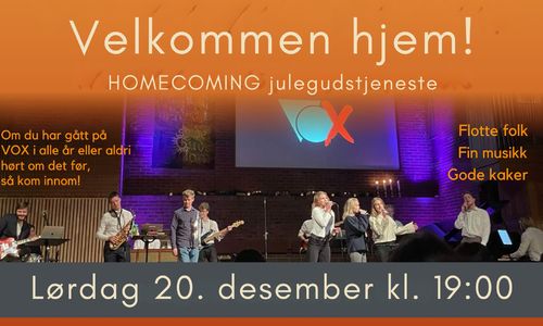 Homecoming julegudstjeneste 2025
