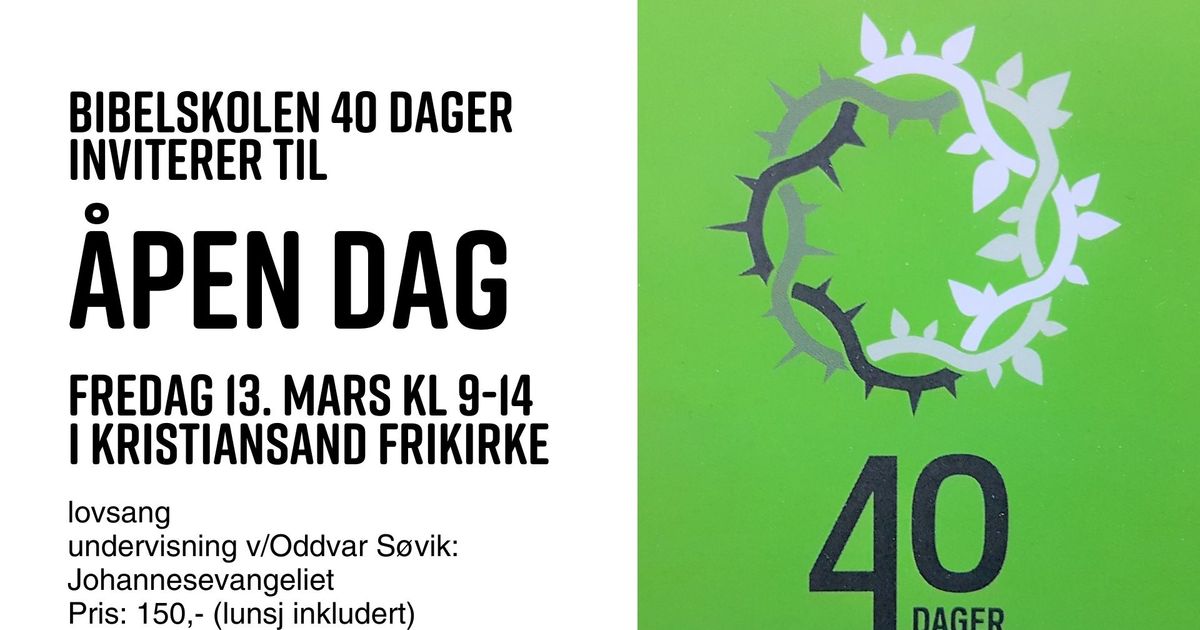 Åpen dag 40 dager
