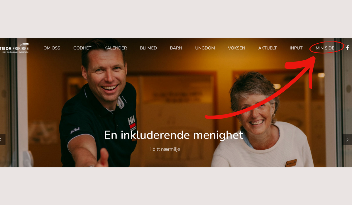Min Side på www.ostsidafrikirke.no