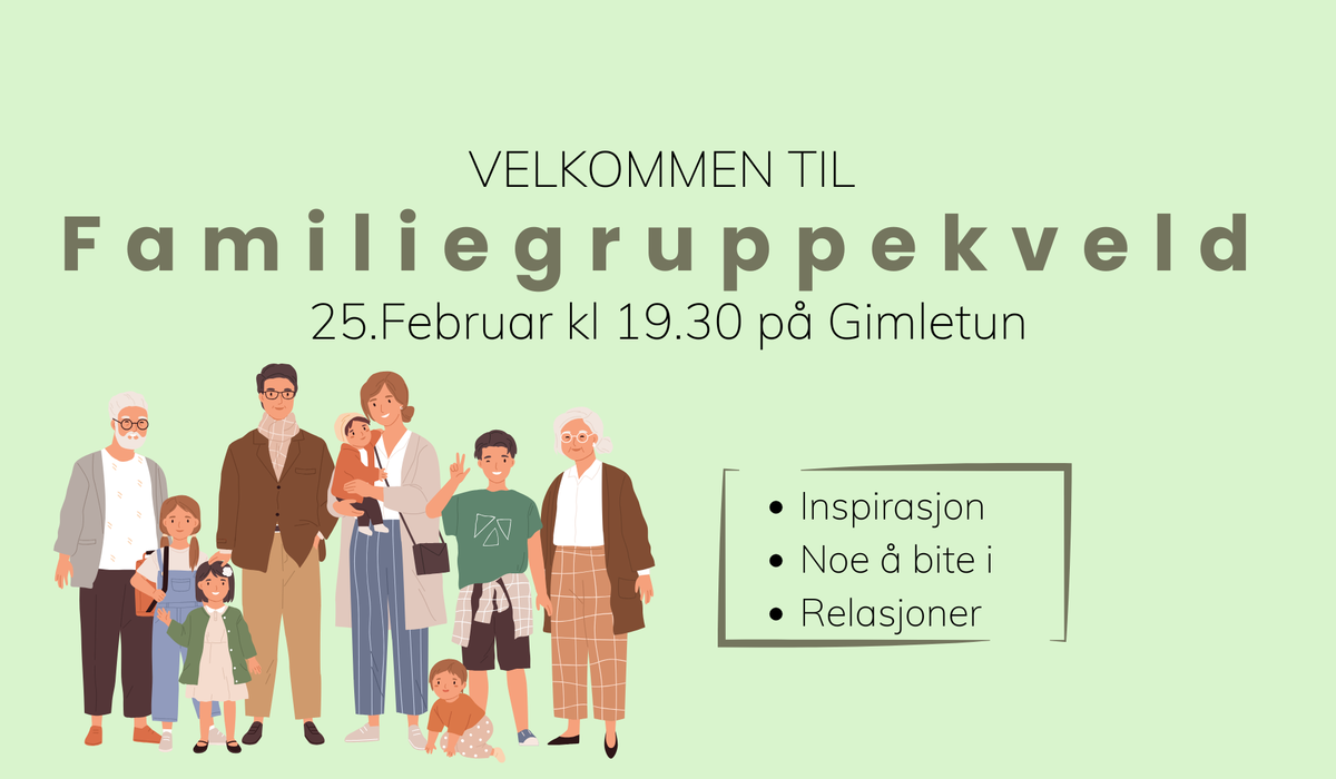 Velkommen til familiegruppekveld