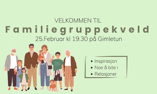 Velkommen til familiegruppekveld