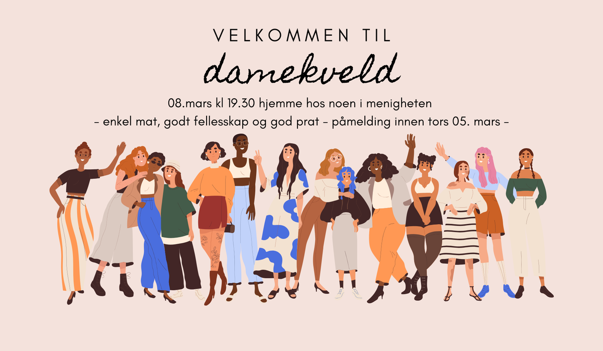 Velkommen til Damekveld - hjemme hos...