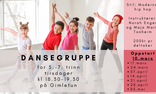 Nytt dansekurs for 5.-7.trinn med oppstart 10.mars!
