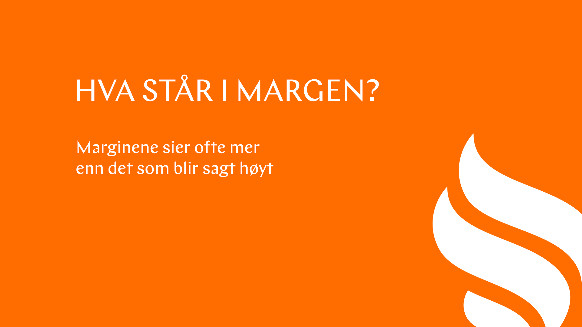 Hva står i margen?