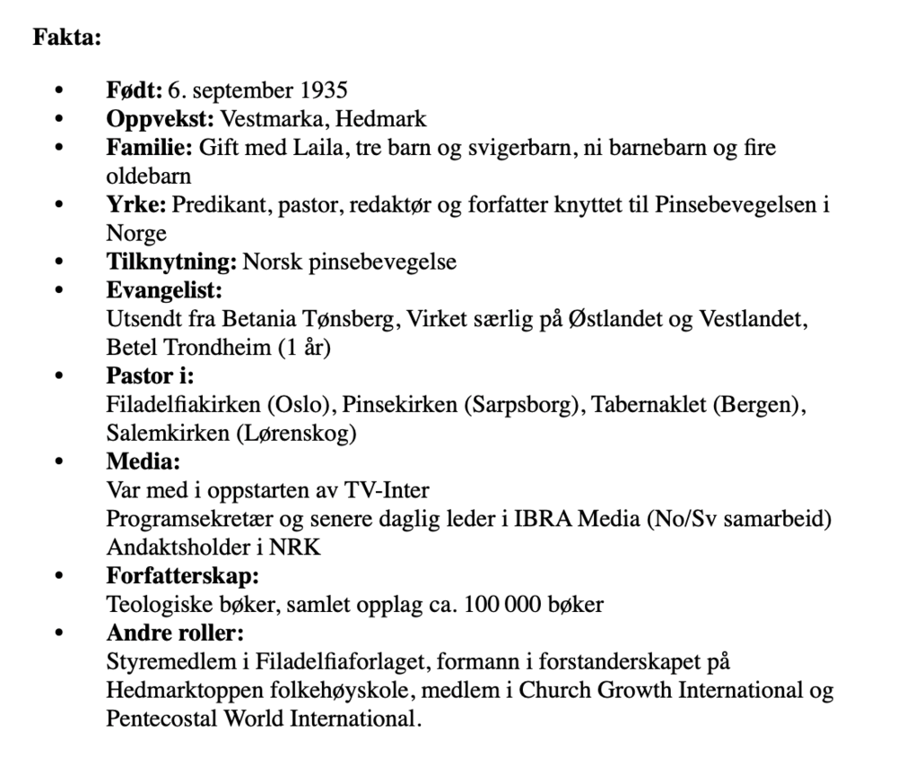En trofast Herrens tjener – David Østby 90 år 