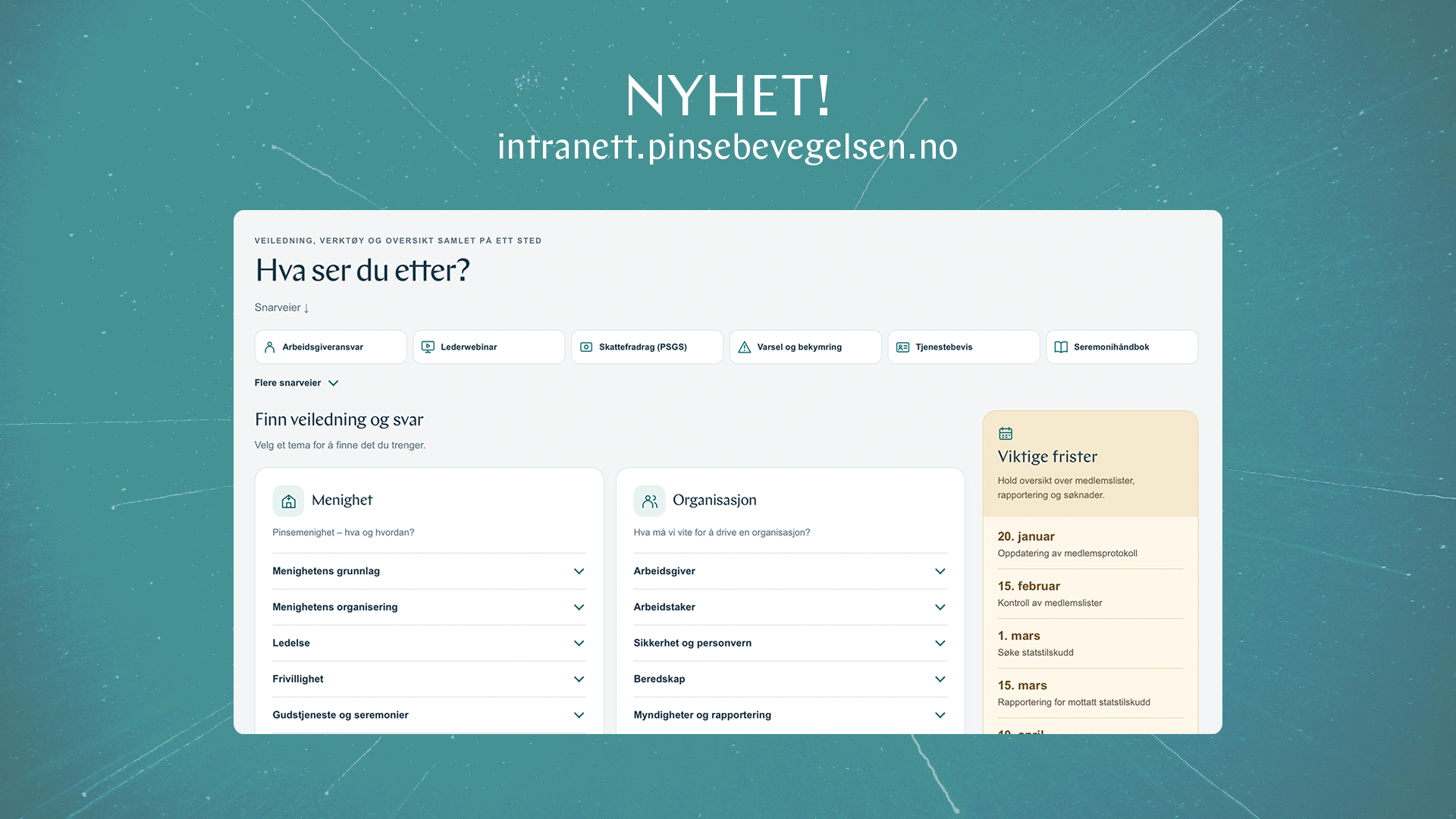 Intranettet er her!