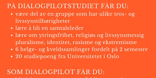 BLI DIALOGPILOT – SØK INNEN 20. MAI