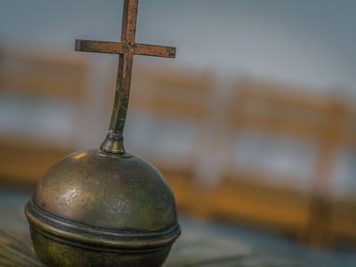 Jesu dåp. Far, Sønn og og Ånd sammen for å gi oss retferdighet