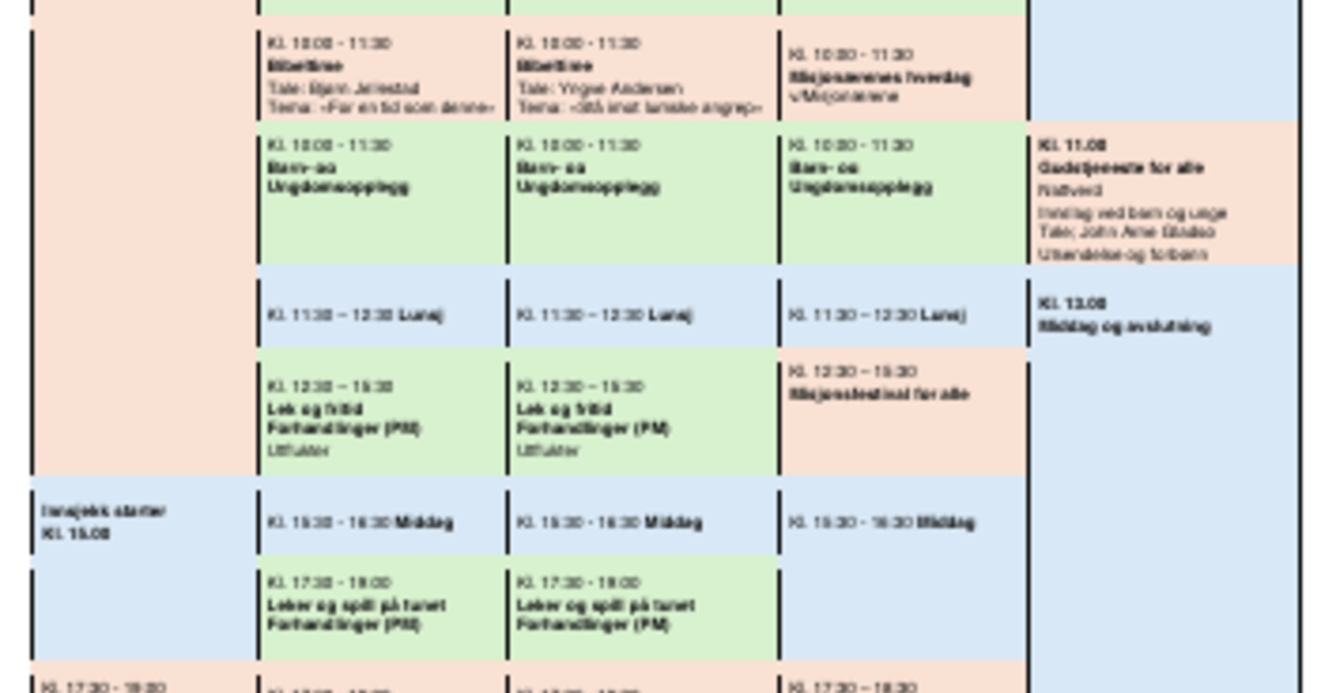 Program Sommerfestivalen