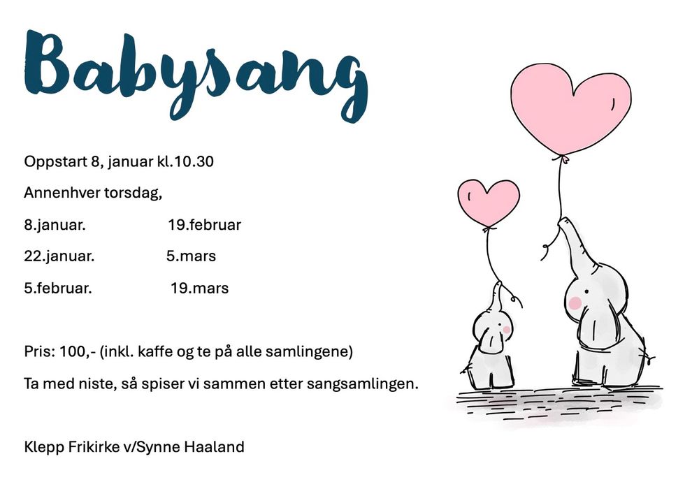 Babysang våren 2026