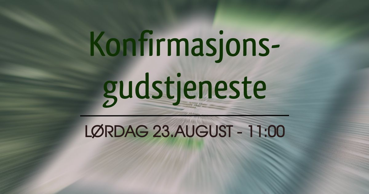 Konfirmasjonsgudstjeneste