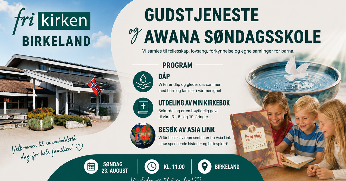 Gudstjeneste og Awana Søndagsskole