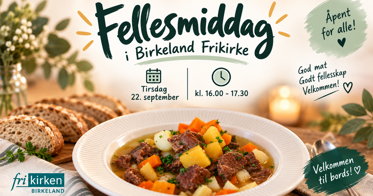 Fellesmiddag 22. september