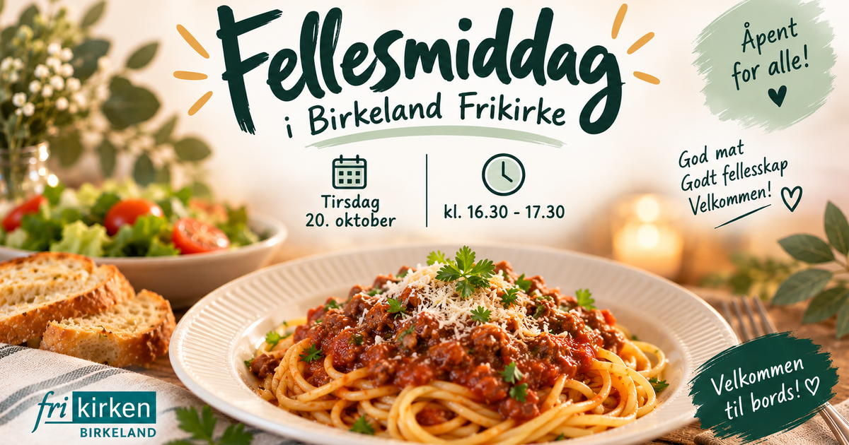 Fellesmiddag 20.oktober