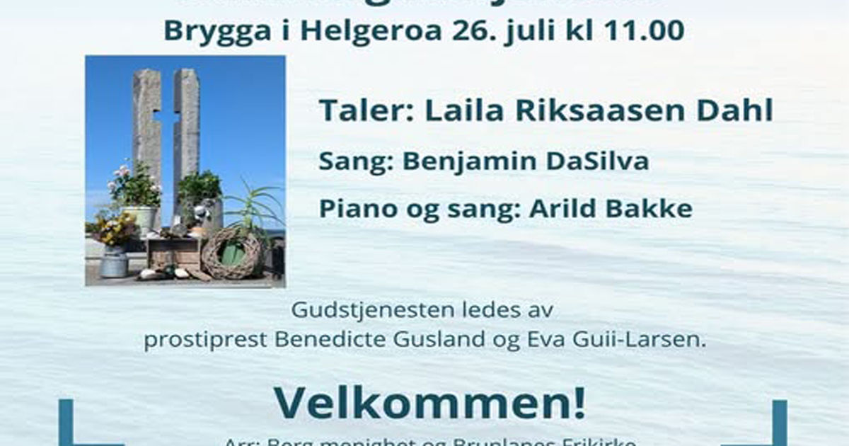 Bryggegudstjeneste i Helgeroa 2026