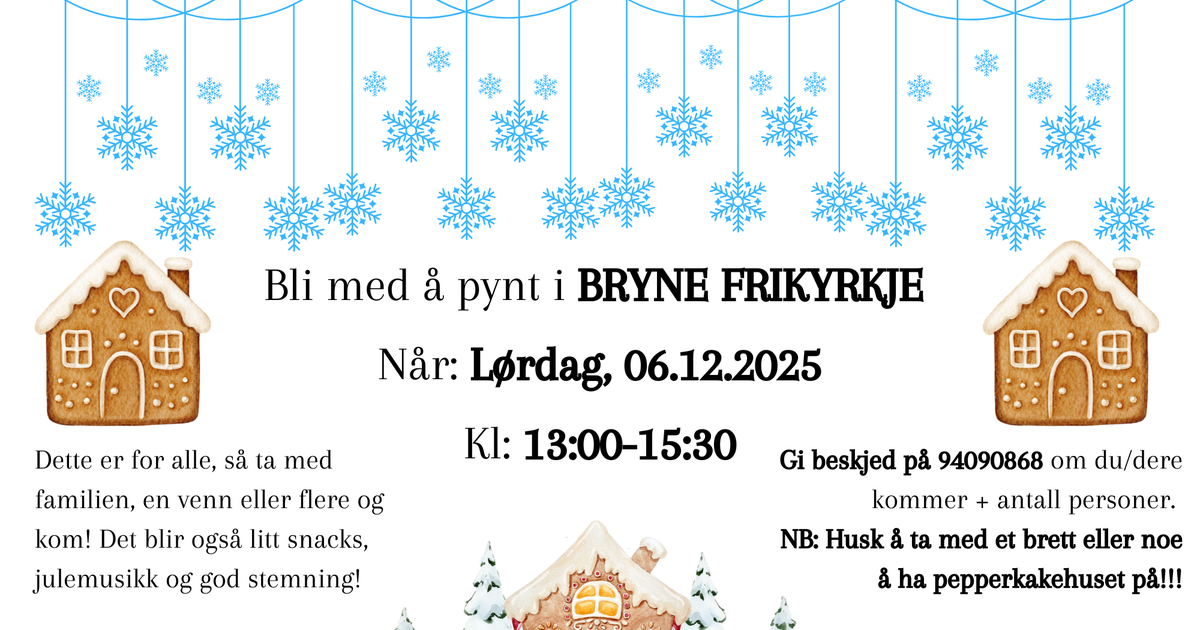 Pepperkakehus-pynting