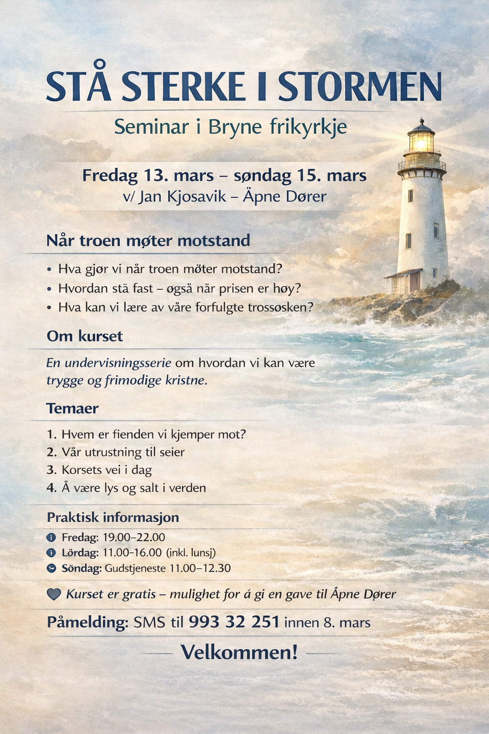 Kurshelg med Åpne Dører, Jan Kjosavik.
