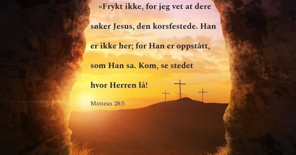 Tale av Lars Aksel Teistedal, Jesus står opp