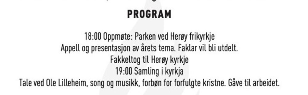 Fakkeltog for forfulgte kristne