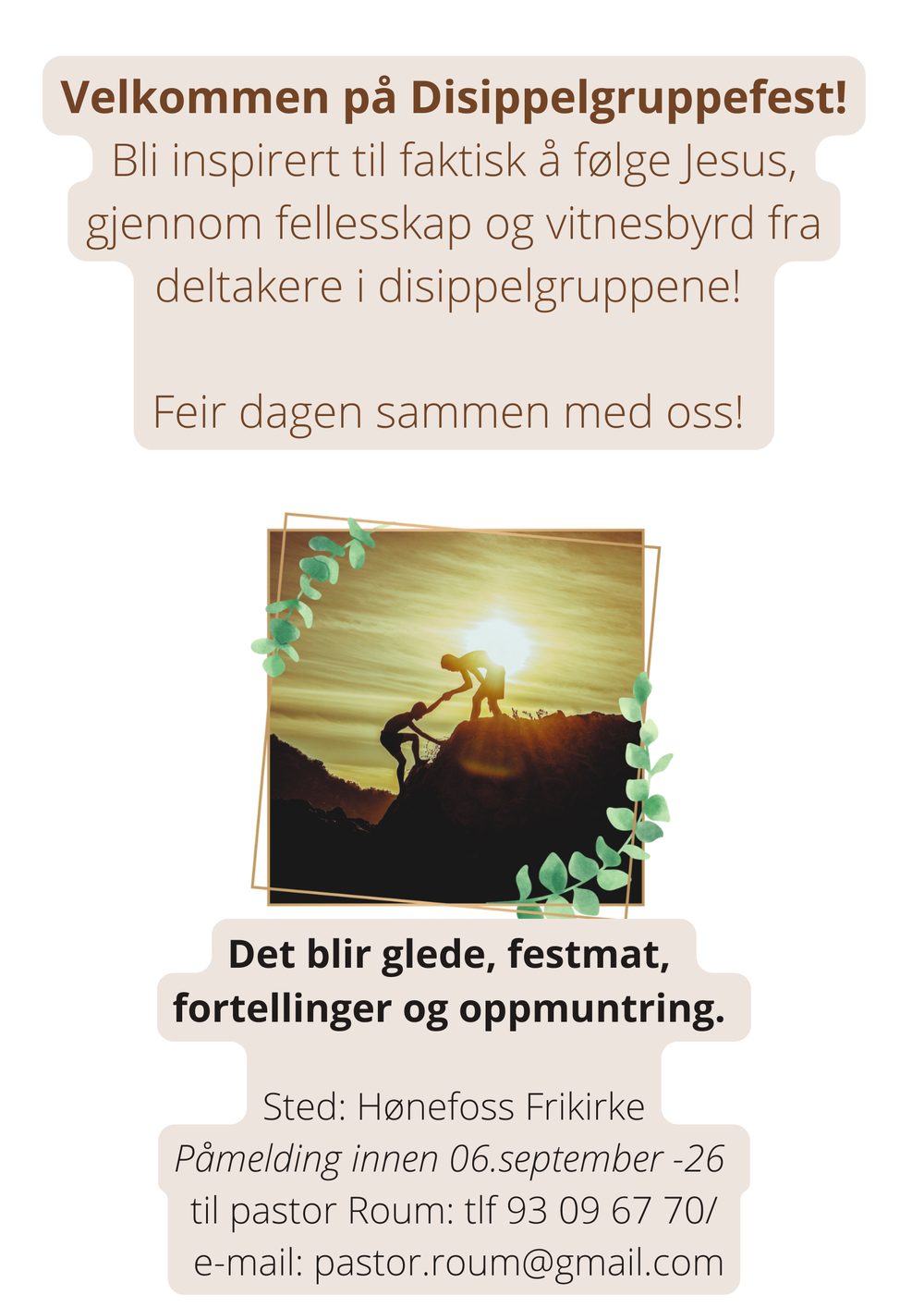 Velkommen til kirken vår