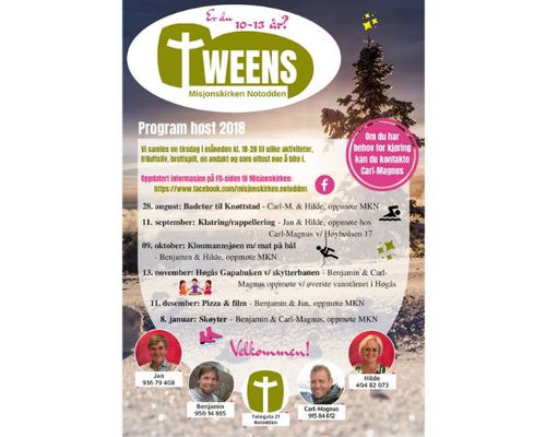 Tweens-program høsten 2018