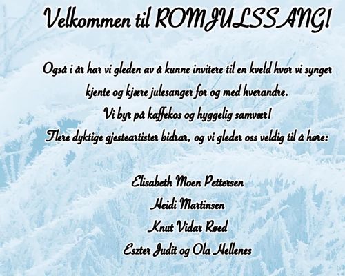 Romjulssang i Misjonskirken