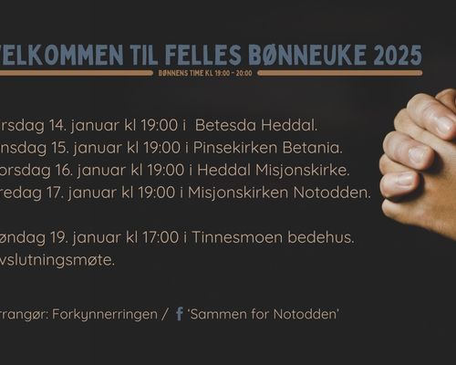 Felles bønneuke, uke 3, 2025