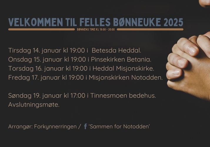 Felles bønneuke, uke 3, 2025