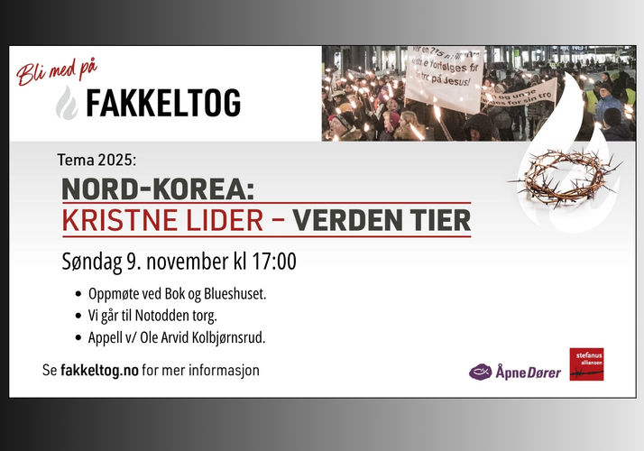 Fakkeltog for forfulgte kristne